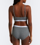 Calvin Klein Collection Thaïs ribbed-knit cotton-blend briefs