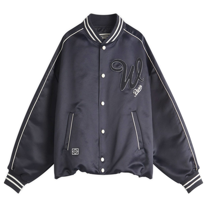 Photo: Wooyoungmi Men's Varsity Jacket in Navy