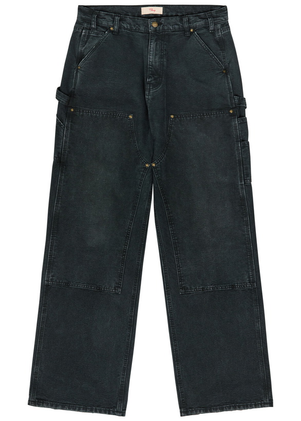Photo: Cherry Los Angeles Panelled Wide-leg Jeans Black