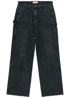 Cherry Los Angeles Panelled Wide-leg Jeans Black