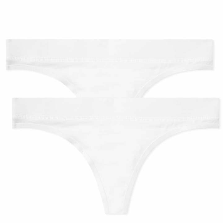 Photo: Organic Basics Women's Organic Thong - 2 Pack in White
