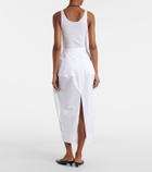 Róhe Cotton poplin midi skirt