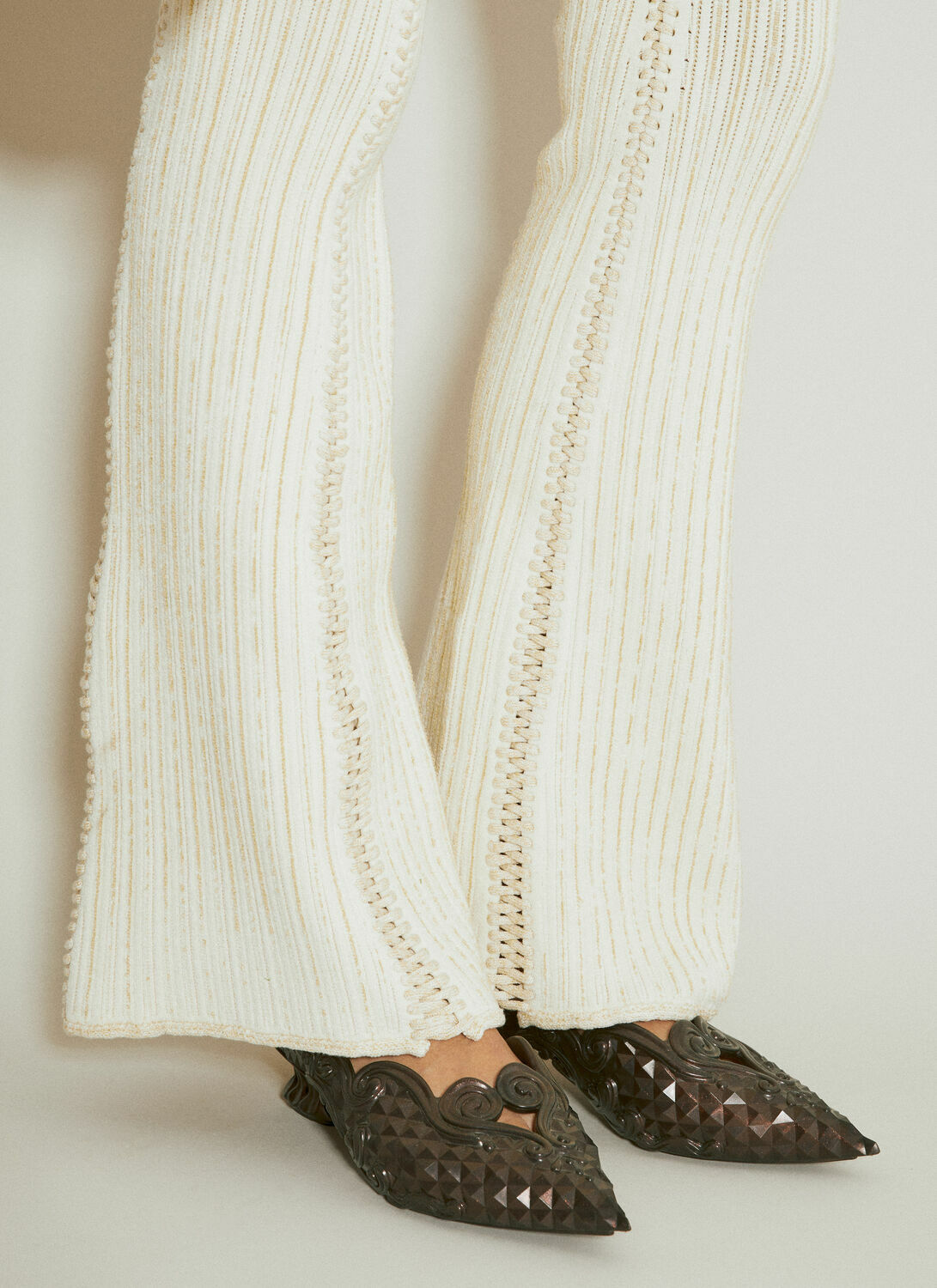 Isa Boulder Tent Flared Knit Pants