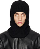 Ann Demeulemeester Black Rib Balaclava