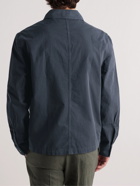 Incotex - Garment-Dyed Cotton Shirt Jacket - Blue