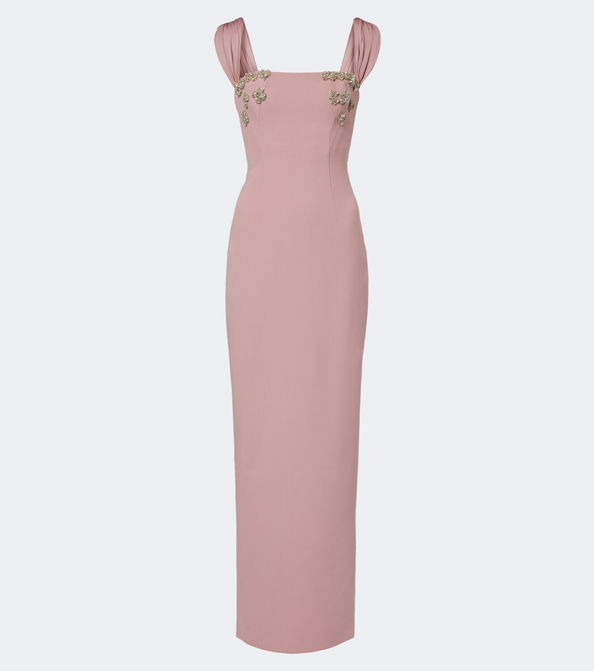 Rachel Gilbert Malia embellished crêpe corset gown