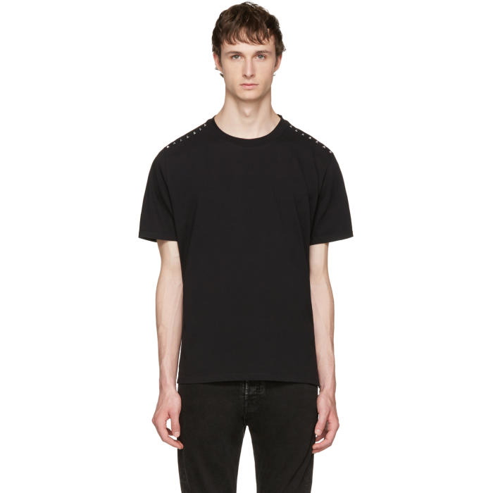 Photo: Valentino Black Rockstud Untitled 09 T-Shirt 