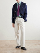 Charvet - Striped Cotton-Poplin Shirt - Green