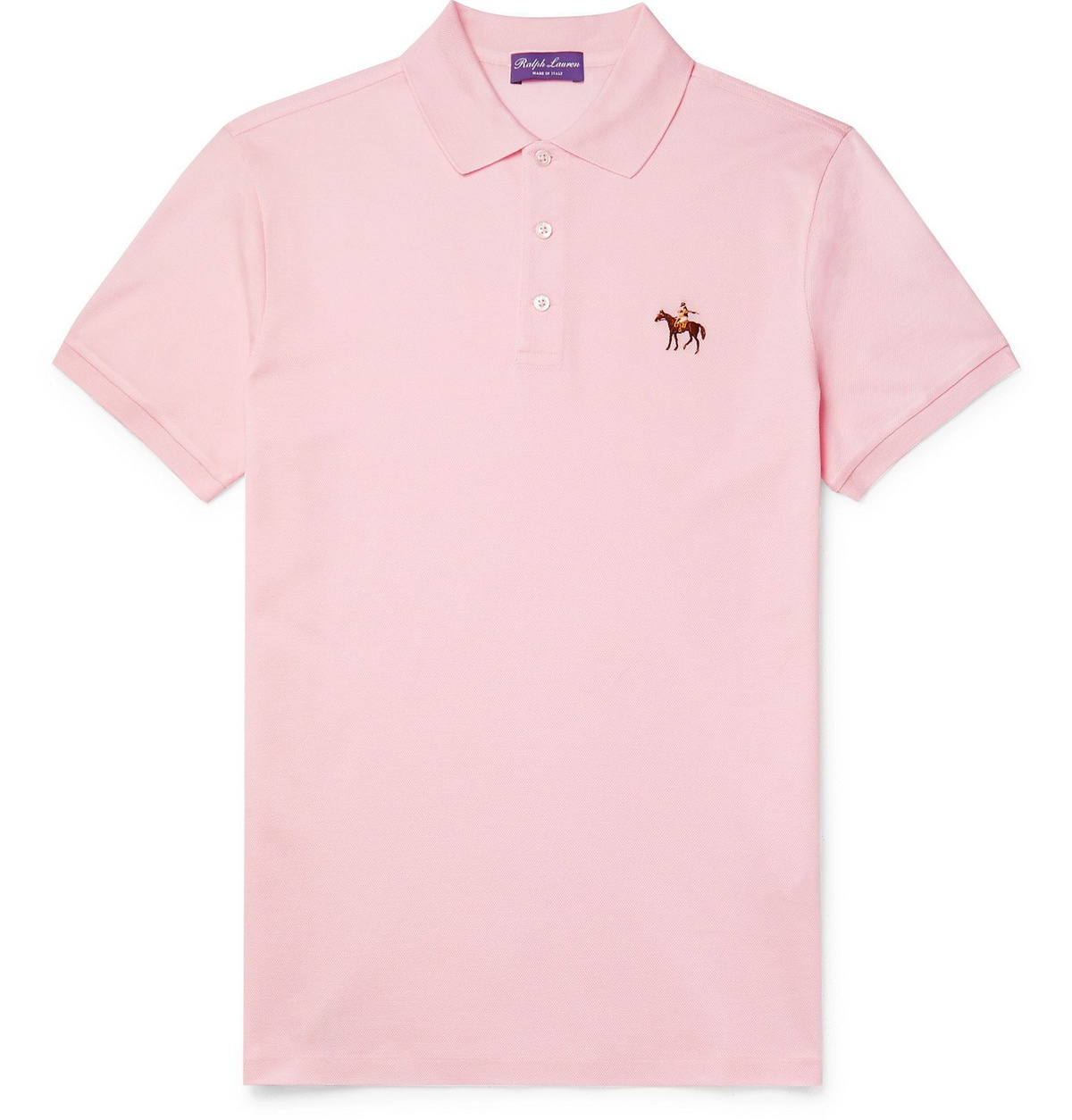 Ralph Lauren Purple Label - Cotton-Piqué Polo Shirt - Pink Ralph