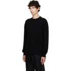 Rick Owens Black Tower Round Neck Sweater
