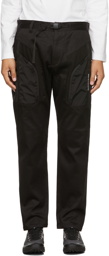 White Mountaineering Black Solotex Luggage Trousers