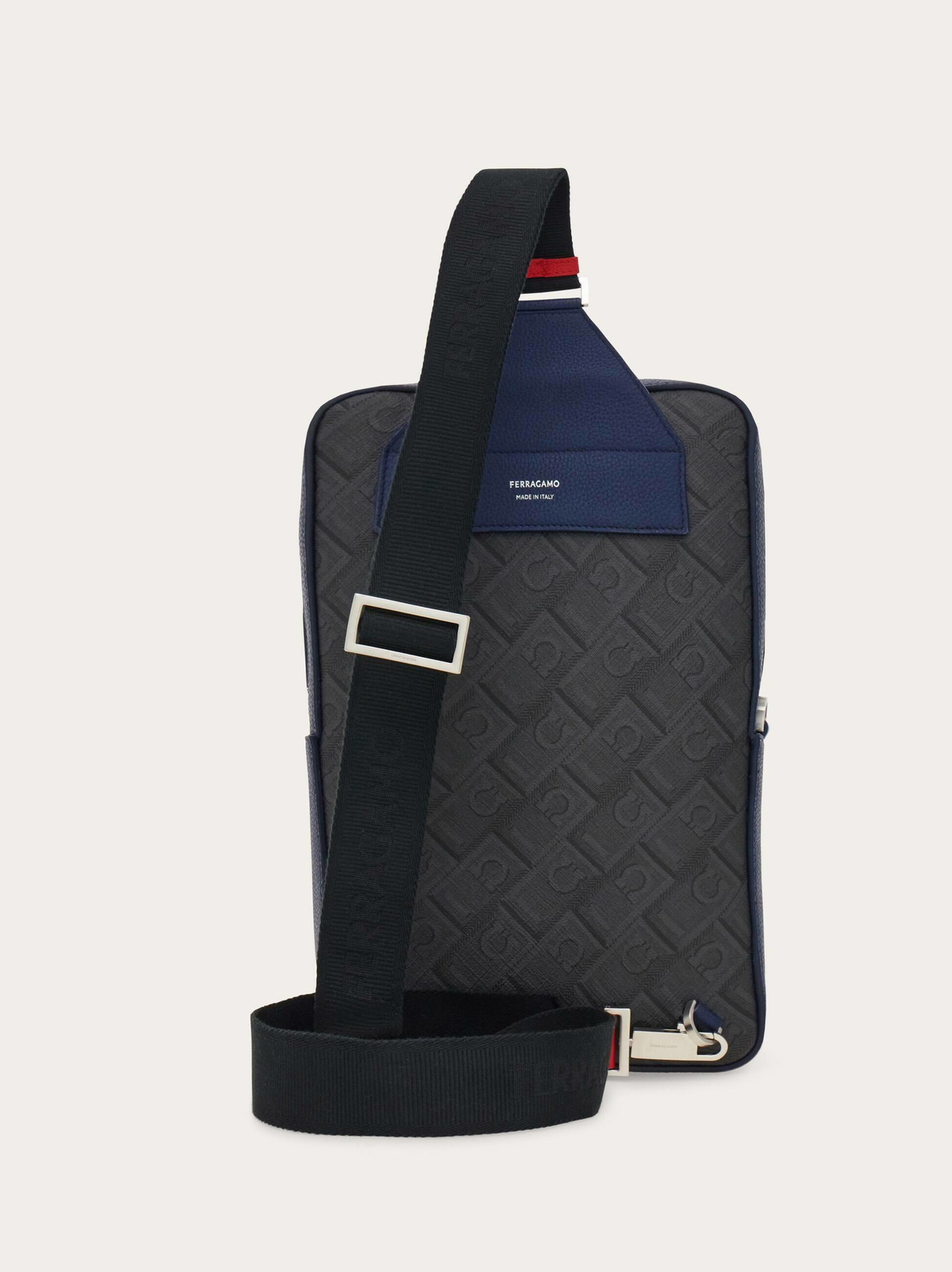 Ferragamo Mens Single-strap backpack - Citymatch Capsule in Blue