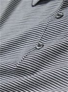 John Smedley - Kyson Striped Sea Island Cotton Polo Shirt - Blue