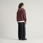 END. Mono Zip Hoodie in Oxblood