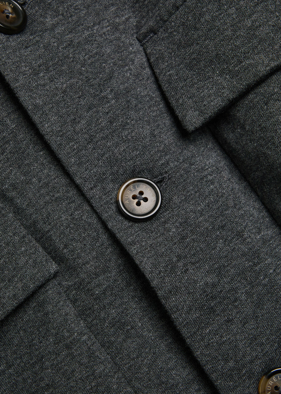 Aurélien Cotton-blend Overshirt Charcoal