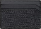 Hugo Black Embossed Logo Card Holder
