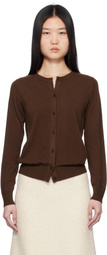 arch4 Brown Nappa Cardigan
