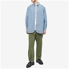 Engineered Garments Men's 19th Century Button Down Shirt in Light Blue Chambray