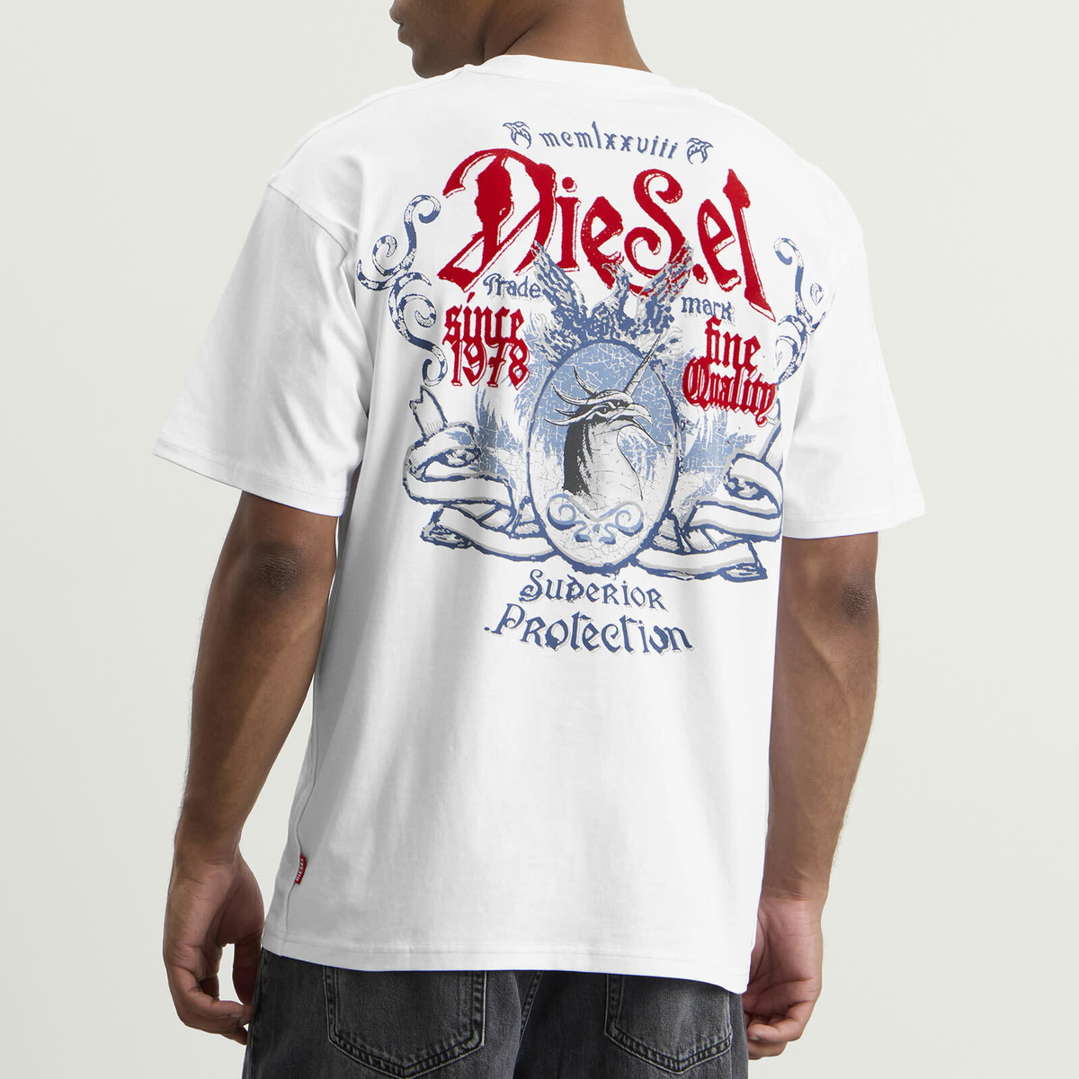 Diesel Men's Protection T-Shirt in Bright White