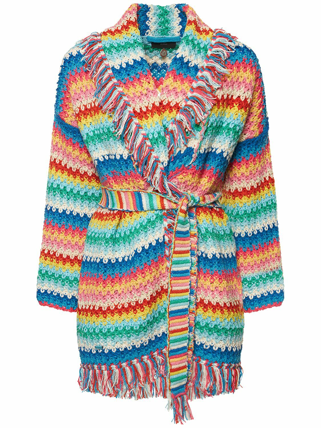 ALANUI - Over The Rainbow Cotton Knit Cardigan Alanui ALANUI - Over The Rainbow Cotton Knit Cardigan Alanui