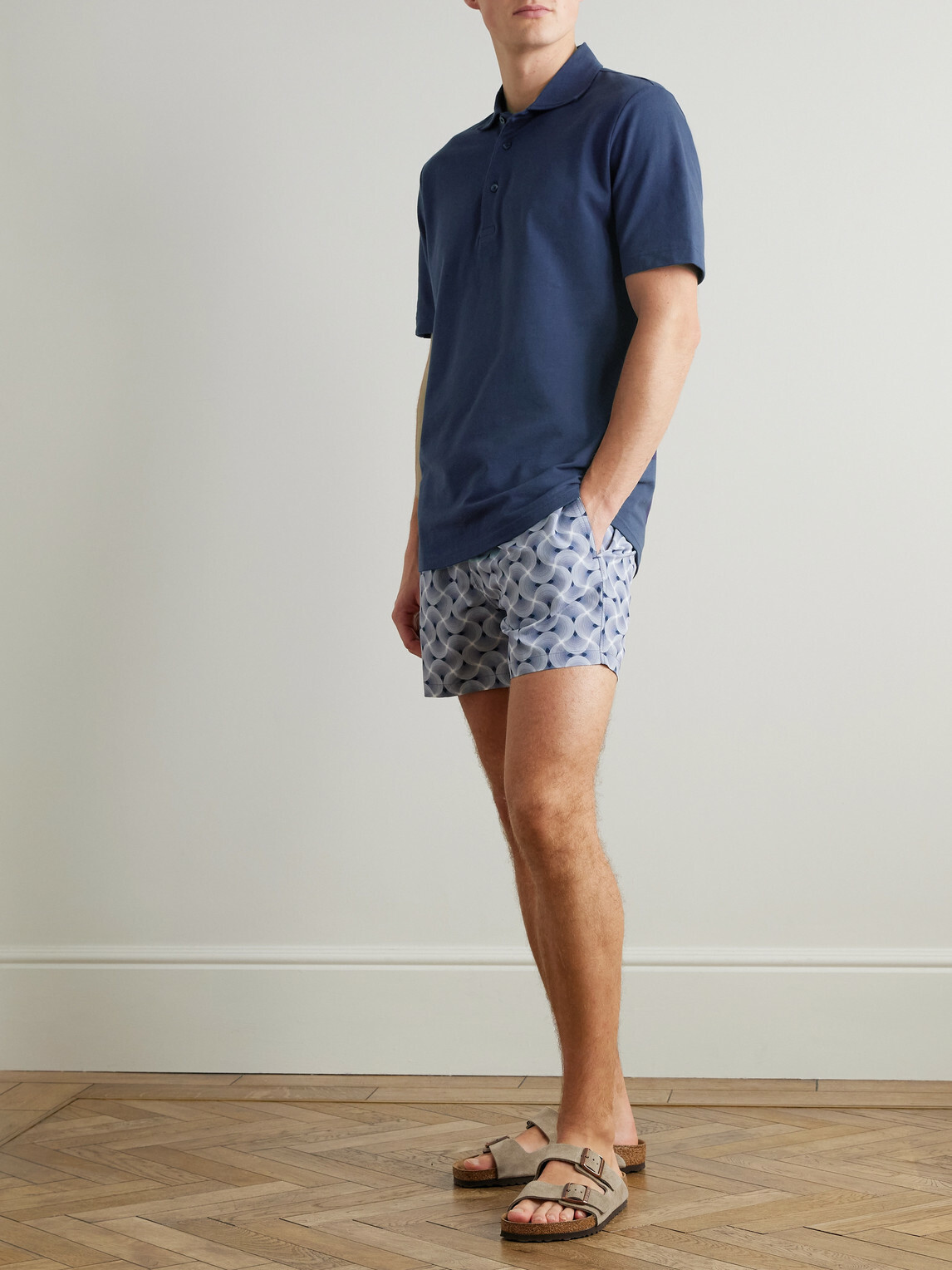 Frescobol Carioca - Luca Cotton Polo Shirt - Blue