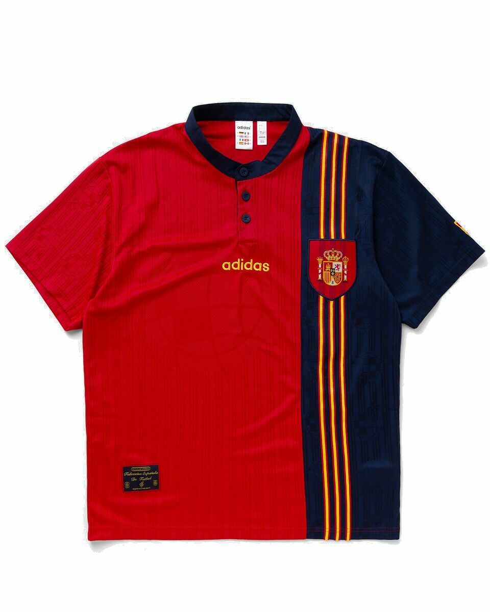 Photo: Adidas Spain 1996 Home Jersey Red - Mens - Jerseys
