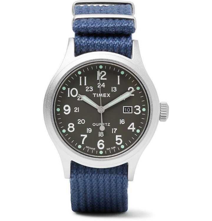 Photo: Timex - Allied Stainless Steel and Nylon-Webbing Watch - Men - Navy