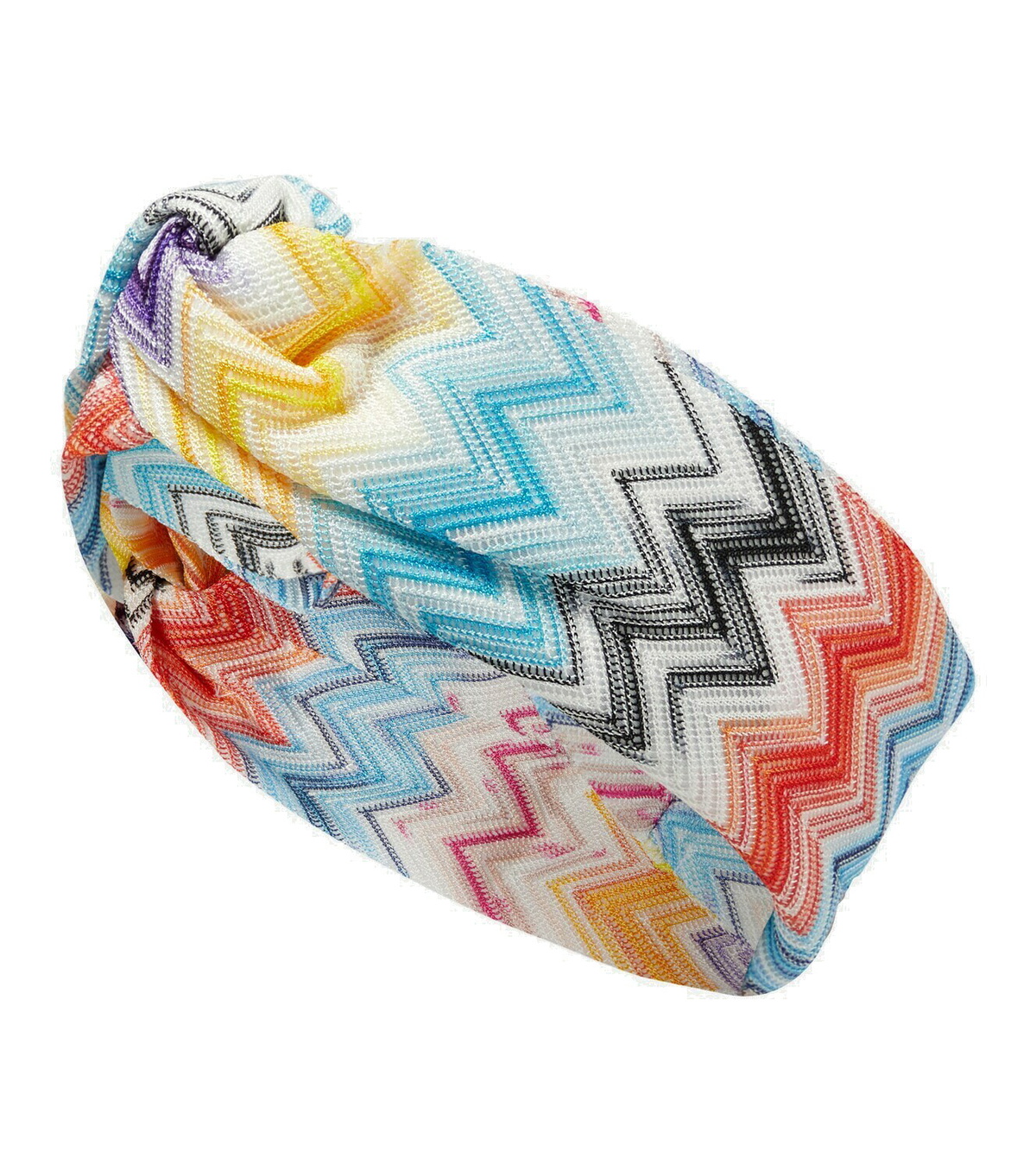 【MISSONI】 Lame head wrap Zigzag lamé head wrap in multicoloured - Missoni | Mytheresa