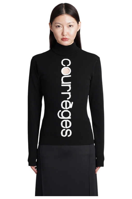 Photo: Courrèges Knitwear In Black Viscose