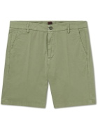 MP Massimo Piombo - Straight-Leg Cotton-Blend Gabardine Bermuda Shorts - Green