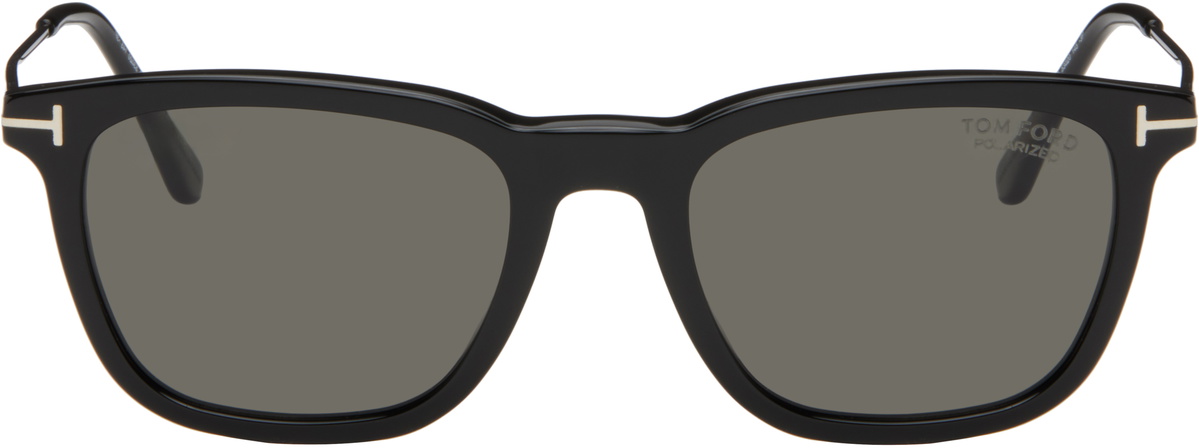 TOM FORD Black Polarized Arnaud Sunglasses