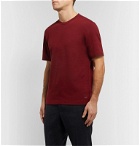 Z Zegna - Mélange TECHMERINO Wool T-Shirt - Red