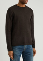 Paige Ferguson Slubbed Cotton Jumper Dark Brown