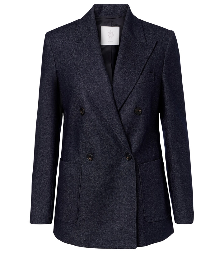 Photo: Eleventy Herringbone wool, cotton, and cashmere blazer