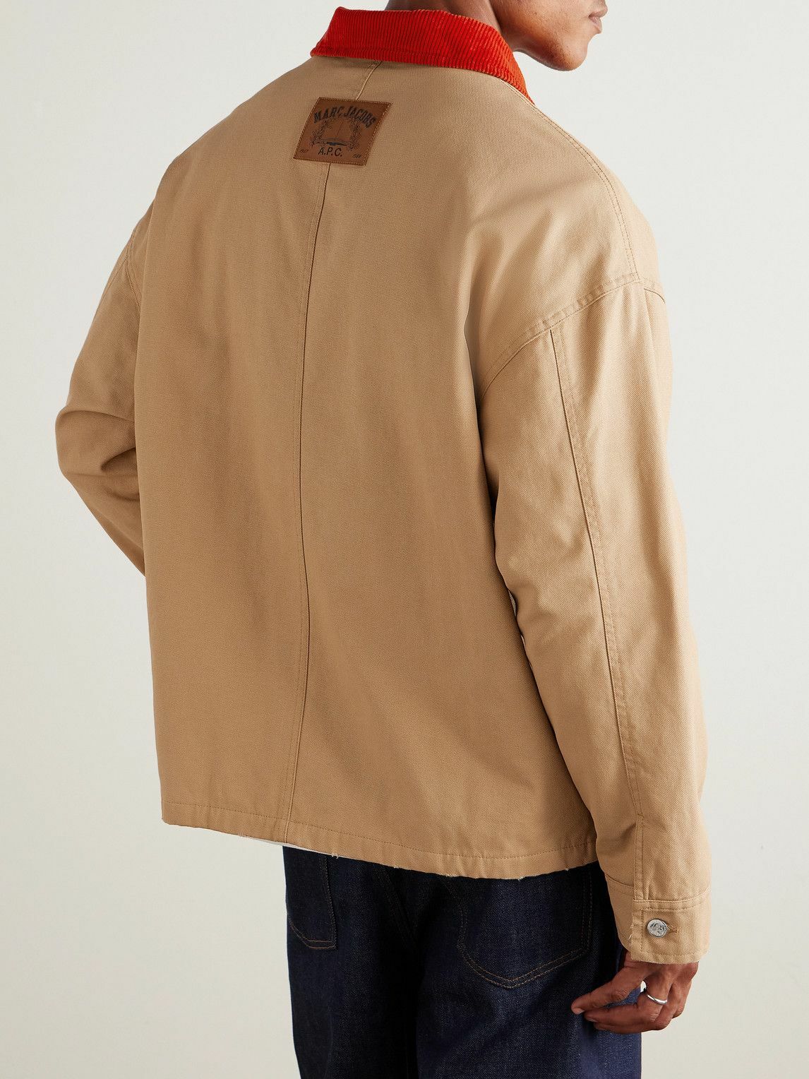 A.P.C. - Marc Jacobs Corduroy-Trimmed Cotton-Canvas Jacket