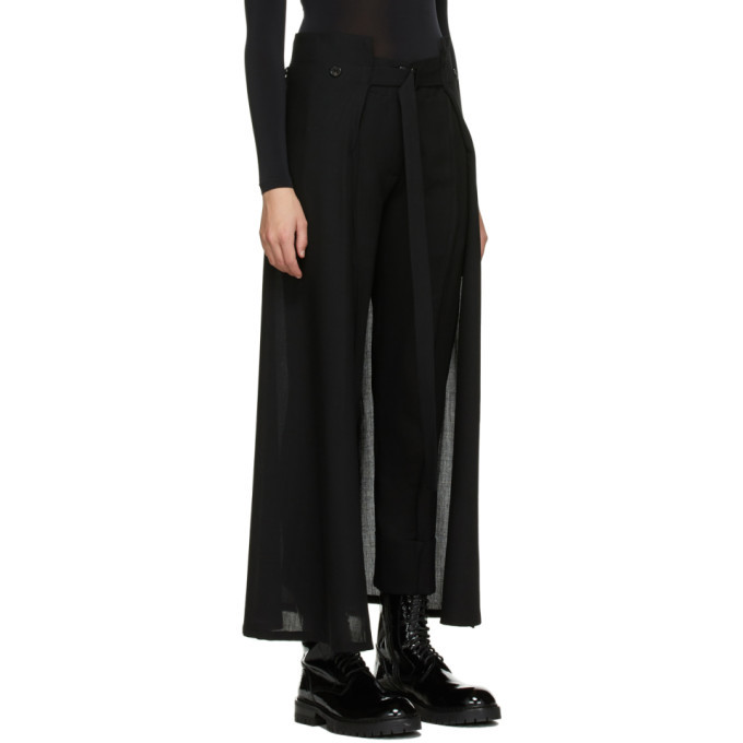 Low-rise flared pants in black - Ann Demeulemeester