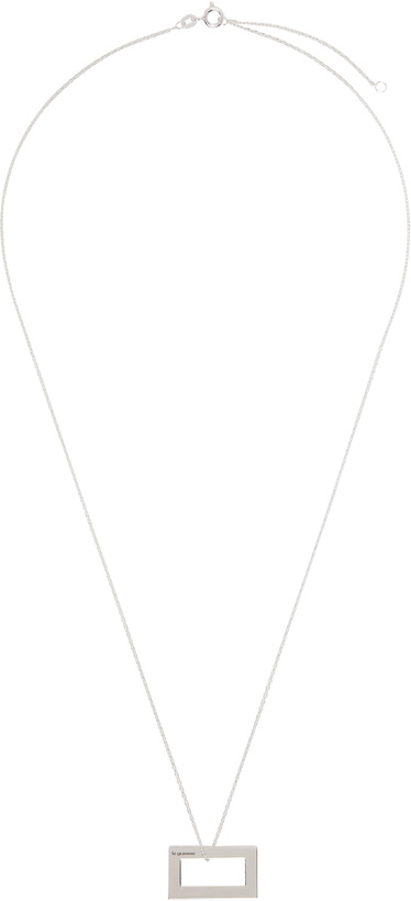 Photo: Le Gramme 'Le 3.4g Rectangle' Necklace