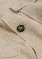 Allude Wool-blend Overshirt Beige
