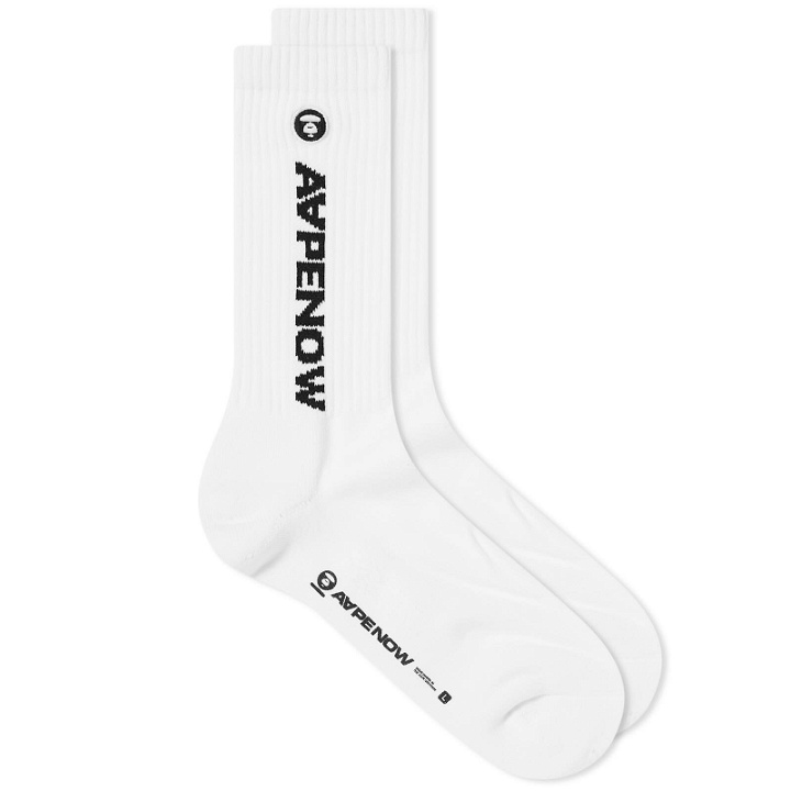 Photo: Men's AAPE Now Sports Socks in White