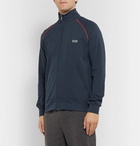 Hugo Boss - Cotton-Blend Jersey Track Jacket - Navy