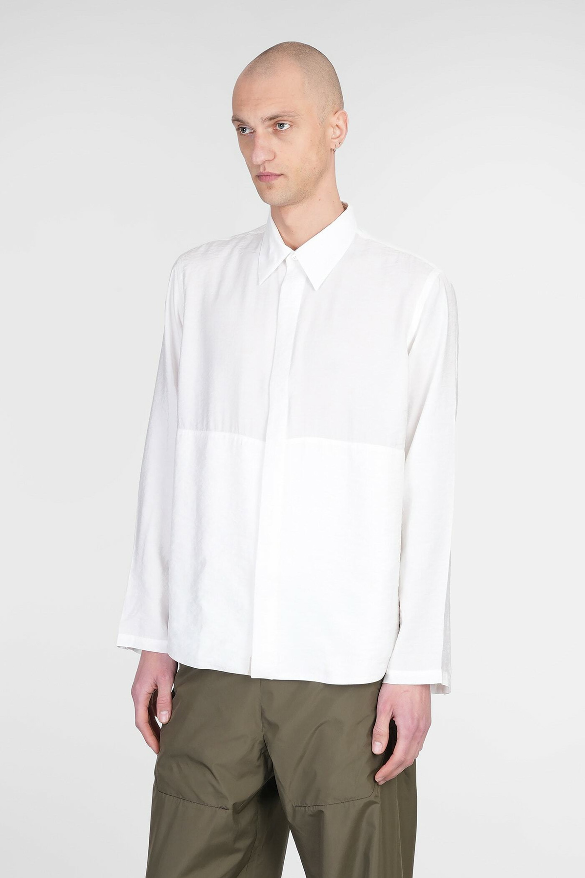 Ranra Maker Shirt In White Modal