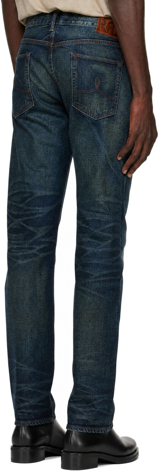 RRL Blue Vintage Five-Pocket Selvedge Denim Jeans