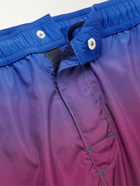 Missoni - Straight-Leg Mid-Length Logo-Print Degradé Swim Shorts - Purple