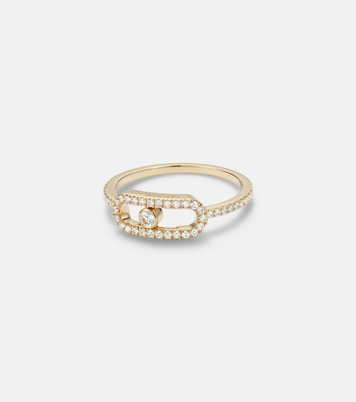 Messika Move Uno 18kt gold ring with diamonds