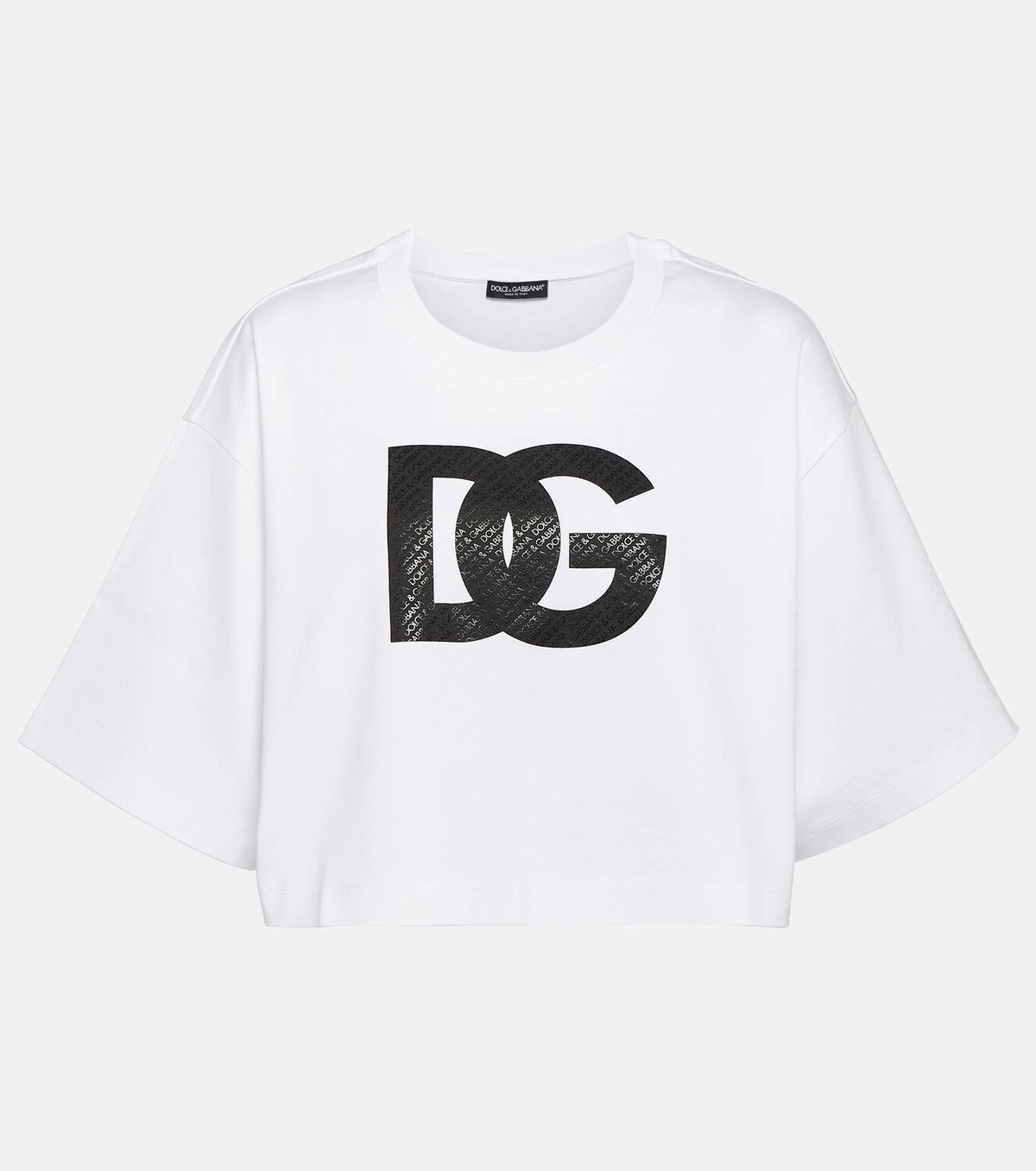 Tシャツ・カットソー DOLCE & GABBANA COTTON JERSEY T-SHIRT WITH LETTERING LOGO Jersey T-shirt with Dolce&Gabbana logo lettering in White