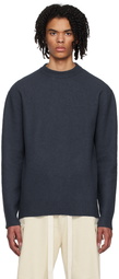 Jil Sander Navy Crewneck Sweater