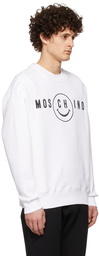 Moschino White Smiley Edition Sweatshirt