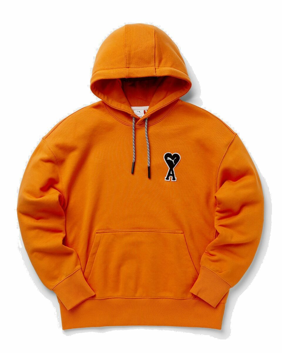 Photo: Puma Puma X Ami Hoodie Orange - Mens - Hoodies