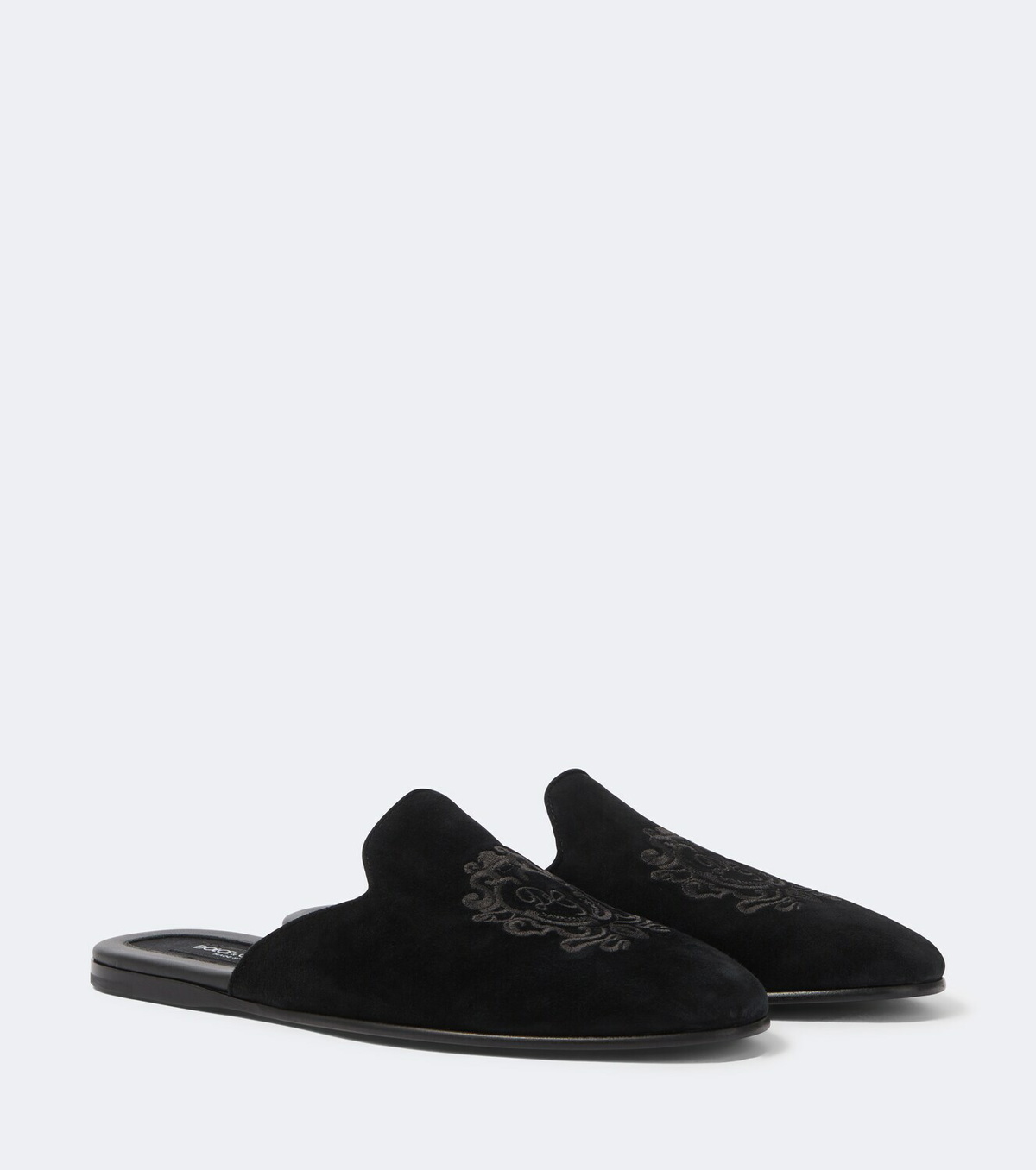 Dolce&Gabbana Embroidered suede mules