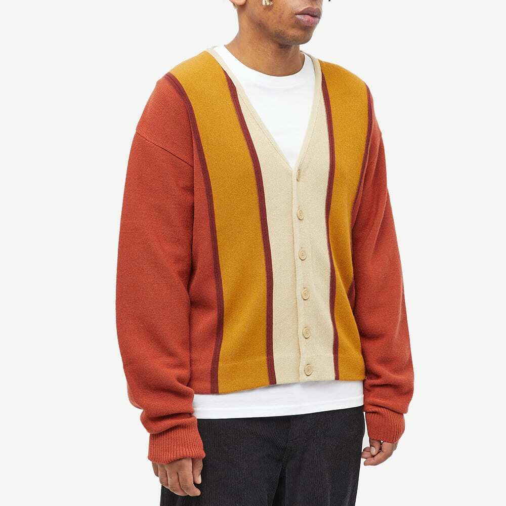 Awake NY Men's Wool Striped Cardigan in RstStrp Awake NY